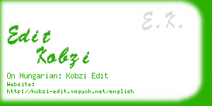 edit kobzi business card